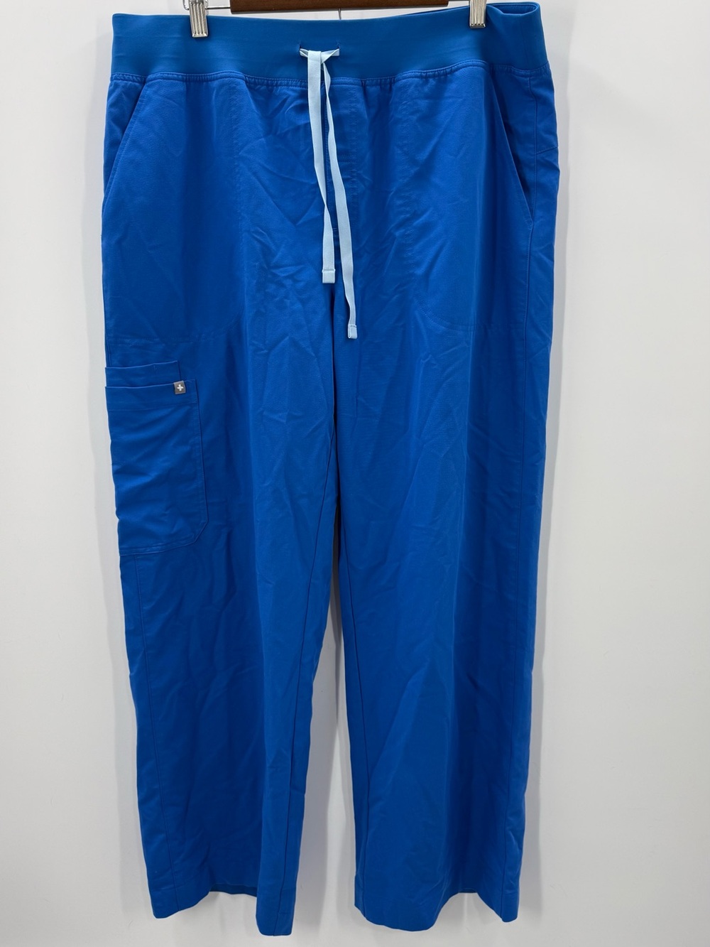 J068 Figs Women’s Royal Blue Drawstring Pants Technical Collection